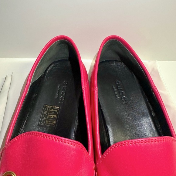 Gucci Horsebit Accent Loafers in Fuschia size 37 - Picture 3 of 4